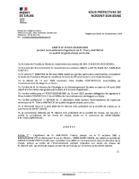 Arrêté préfectorale portant renouvellement d’agrément du garde-chasse M. BARTNICKI Thierry