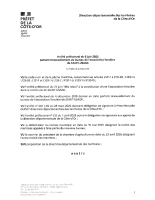Arrêté préfectoral portant  sur le renouvellement du bureau de l’AFR de SAINT-USAGE