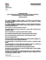 Arrêté préfectoral portant interdiction temporaire de vente, cession et utilisation d’artifices de divertissement et d’articles pyrotechniques