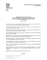 Arrêté préfectoral portant sur la modification de la composition du bureau de l’association foncière de Saint-Usage