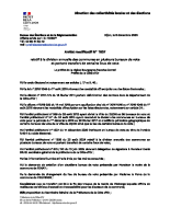 Arrêté préfectoral modificatifportant sur la division annuelle des communes en plusieurs bureaux de vote et portant transfert de certains lieux de vote