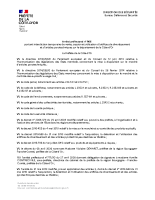 Arrêté préfectoral portant interdiction temporaire de vente, cession et utilisation d’artifices de divertissement et d’articles pyrotechniques